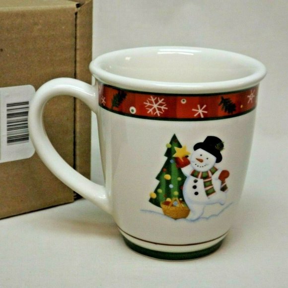 Longaberger Pottery Holiday Mug with Bluster the Snowman in Original Box - Picture 6 of 12